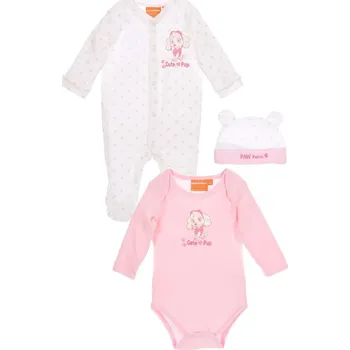 Kojenecká souprava 3 - DÍLNÁ SOUPRAVA TLAPKOVÁ PATROLA v dárkovém boxu, růžová Velikost: 1 m.