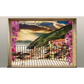 Fototapeta Vliesová obrazová tapeta Balkon nad mořem 22120, 368 x 280 cm, Photomurals, Vavex