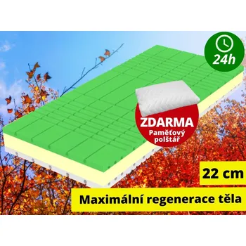 Matrace Matrace za hubičku.cz Calvin Clima 90 x 200 vysoká ortopedická matrace s paměťovu pěnou