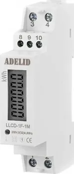 Měřič spotřeby ADELID 1F LCD elektroměr na DIN lištu jednofázový digitální