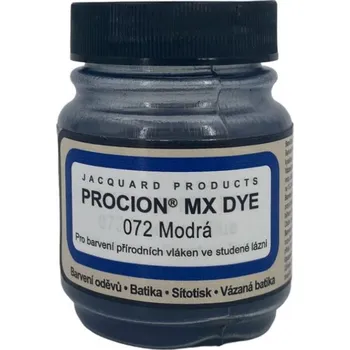 Speciální výtvarná barva Jacquard Reaktivní barvy na batikování Procion MX 19g modrá 072
