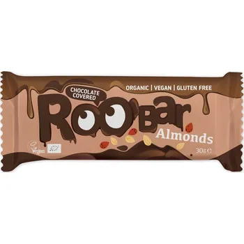 Roobar Roobar Chocolate covered almond bar BIO 30g