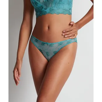 Souprava dámského spodního prádla Tanga AUBADE (TM26-14), Barva zelená, Velikost S