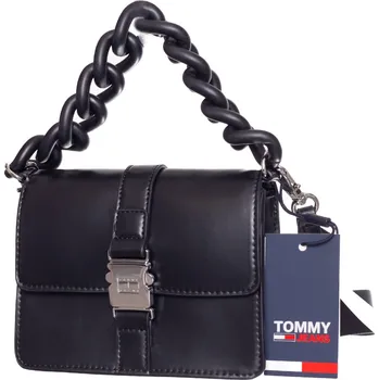 Kabelka TOMMY HILFIGER DÁMSKÁ KABELKA TJW ITEM CHAIN CROSSOVER BLACK AW0AW14065 0GJ