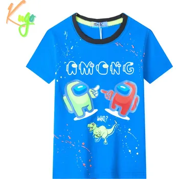 Chlapecké tričko - KUGO TM9202, tyrkysová Barva: Tyrkysová, Velikost: 122