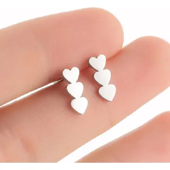 Souprava šperků Pusety srdce chirurgická ocel - Povrchová úprava Bez galvanizace VL 352