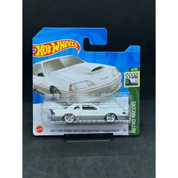 autíčko Hot Wheels - Matt and Debbie Hays 1988 Pro Street Thunderbird white NOVÉ