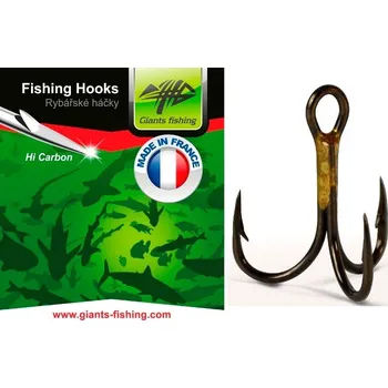 Rybářský háček Giants fishing trojháčky 1X Strong Velikost: vel. 3