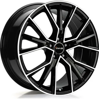 Alu kolo Alu kola AVUS RACING AF18 černé, leštěné čelo 10,5x22" 5x112 ET43 66,7