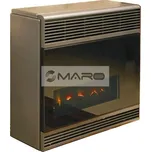 Karma Beta Topidlo plynové s odtahem přes zeď 2 Mechanic Comfort, 2 kW, s piezoelektrickým zapalováním, antracit, BETA2MC