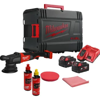 leštička MILWAUKEE Excentrická leštička 15mm M18 FROP15-502XKIT, 2x5.0Ah