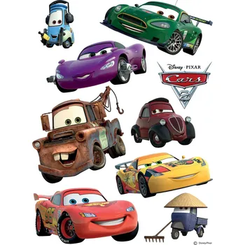 Samolepka na zeď DK 887, Disney Auta 2, Mc Queen a Mater, AG Design