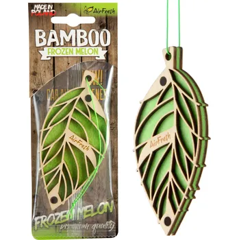 Vůně do auta AirFresh Vůně do auta BAMBOO Frozen Melon - elegantní dřevěný osvěžovač