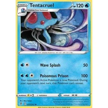 Karetní hra Pokémon EVS 027/203 Tentacreul - Evolving Skies Stav: Near Mint, Verze: REVERSE HOLO