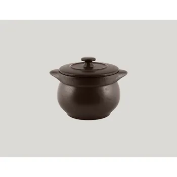 Polévková mísa RAK Porcelain RAK Genesis mísa na polévku kulatá s pokličkou 45 cl, kakaová | RAK-GNCFST10CO