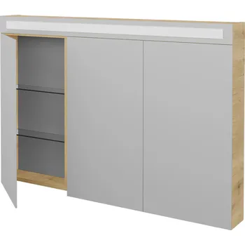 Zrcadlo Dřevojas třídvéřová galerka AIR GA3OE 120 Barevné provedení: N01 Bílá lesk + doprava zdarma + při platbě převodem sleva