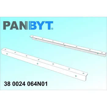 Sušák na prádlo Držáky prádelní šňůry 64 cm komplet B bílá (Sedm natažených šňůr. Stěna se zateplení.)