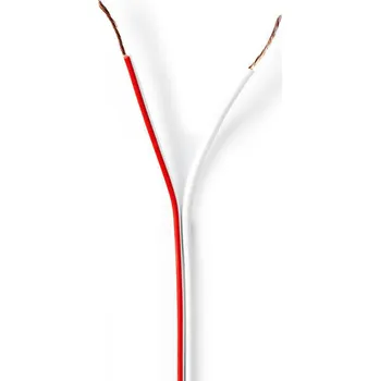 Audio kabel Nedis reproduktorový kabel 2 x 0.5 mm CCA, bílý, 100 m (CAGW0500WT1000)