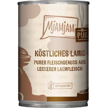 Krmivo pro kočku MjAMjAM ryzí požitek z čistého lahodného jehněčího masa 6 × 400 g