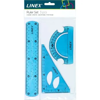 pravítka LINEX Sada ohebných pravítek LINEX, 3ks modré