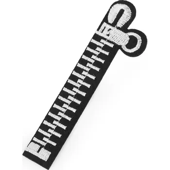 Nášivka Nažehlovačka zip, barva 2 černá