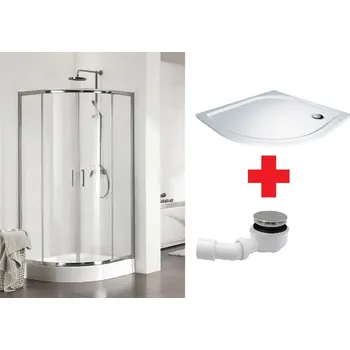 Kermi AKCE Cada CK čtvrtkruh 90 R550 + vanička LA2211090R55 + sifon A491CR + doprava zdarma