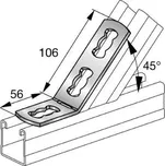 HILTI Úhelník se 3 otvory MQW-3/45