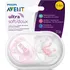 dudlíky Philips Avent Ultrasoft šidítko 2 ks 0-6 m, labuť/růžové