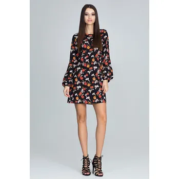 Dámské oblečení Jednoduché šaty s krásnými vzory M596 FIGL Velikost: S, Barva (Varianta): 82