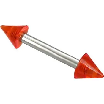 Piercing Malý piercing s červenými hroty