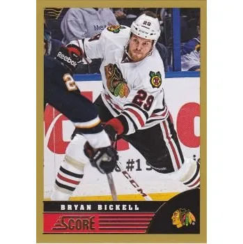 Sběratelská karetní hra paralel karta BRYAN BICKELL 13-14 Score Gold číslo 107