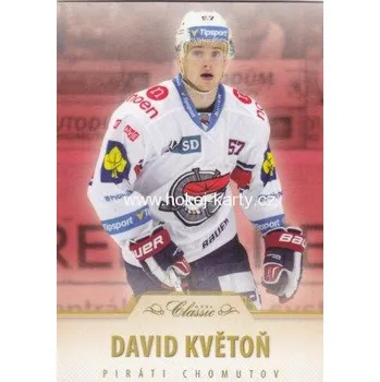 Sběratelská karetní hra paralel karta DAVID KVĚTOŇ 15-16 OFS Classic Ser. 1 Retail Parallel /99