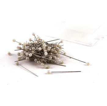 Svatební dekorace Dekorační špendlík do klopy 38mm bílý