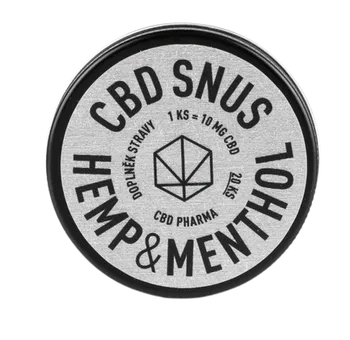 CBD CBD Pharma CBD Snus Hemp & Menthol 200 mg 20 sáčků