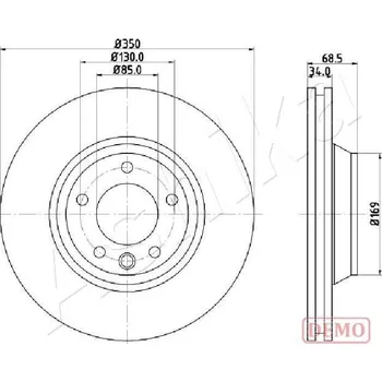 Brzdový kotouč Brzdový kotouč ASHIKA 60-00-0931C
