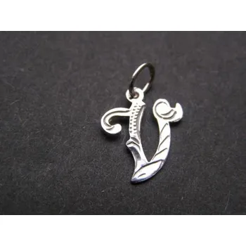 Přívěsek Písmenko V - stříbrný přívěsek