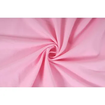 Elastická teplákovina nepočesaná, světle růžová, látky, metráž, šíře 175cm