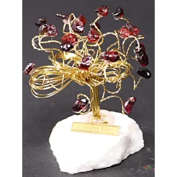 Drahý kámen Magieprirody.cz Granátový stromeček štěstí 7 cm - R2 - #196