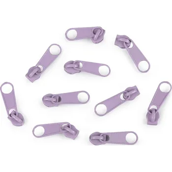 Zip 070272, Jezdec ke spirál. zipům, FIALOVÁ, 3 mm