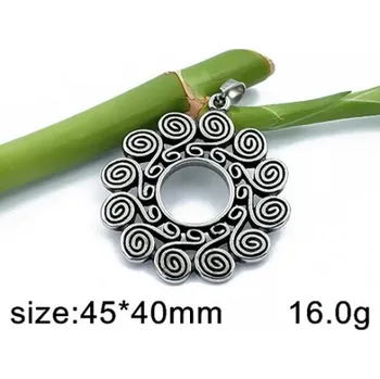 Přívěsek Symbol slunce - ocelový přívěsek - 45x40mm (Symbol slunce - přívěsek z oceli - 45x40mm)