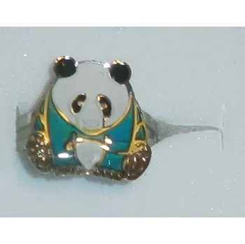 Prsten Prsten nálady - mění barvu podle nálady, vzor panda