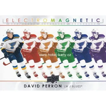 Karetní hra insert karta DAVID PERRON 21-22 UD Ser. 1 Electromagnetic číslo EM-4