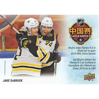 Sběratelská karetní hra insert karta JAKE DeBRUSK 19-20 Tim Hortons Key Season Events číslo SE-1
