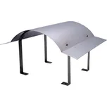 Oromis Komínová stříška Napoleon - nerez 0,6 mm Rozteč kotvení, vnější rozměr stříšky - Š x H (cm): 57 x 117 cm (rozteč kotvení [45x45x45] x 29))