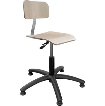 Ergolinia Průmyslová otočná židle - dřevěná, patky Eco3