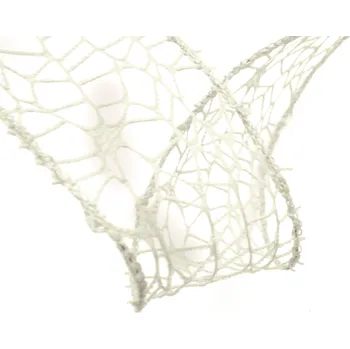 Stuha Stuha dekorační, spider, barva starobéžová, 5cm, návin 9,1m/bal.