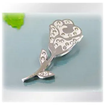 Přívěsek Zdobená květina - ocelový přívěsek