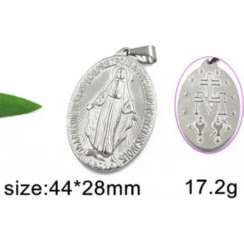 Přívěsek Ježíš Kristus na medailonku - velký ocelový přívěsek - ovál