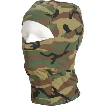 Kukla Kukla NINJA woodland (Speciální army a maskáčová kukla na hlavu nebo pod helmu - obličejové masky a šátky. Hlavová část je vyrobená ze směsi polyamid / lycra - perfektně sedí. Otvorem na oči NINJA ( lze používat buď pouze na oči nebo na celý obličej ). )