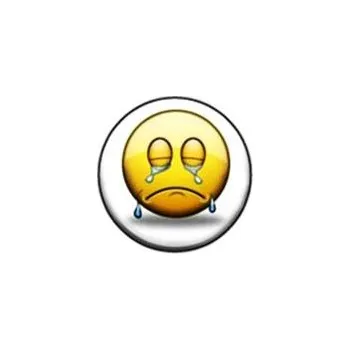 Plačící smajlík - button
